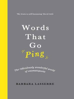 cover image of Words That Go Ping